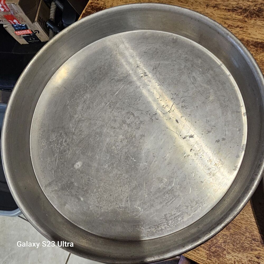 American Metalcraft Co. Deep Dish Pizza Pan 12.5" Top Inside Diam Tart Cakes Vtg